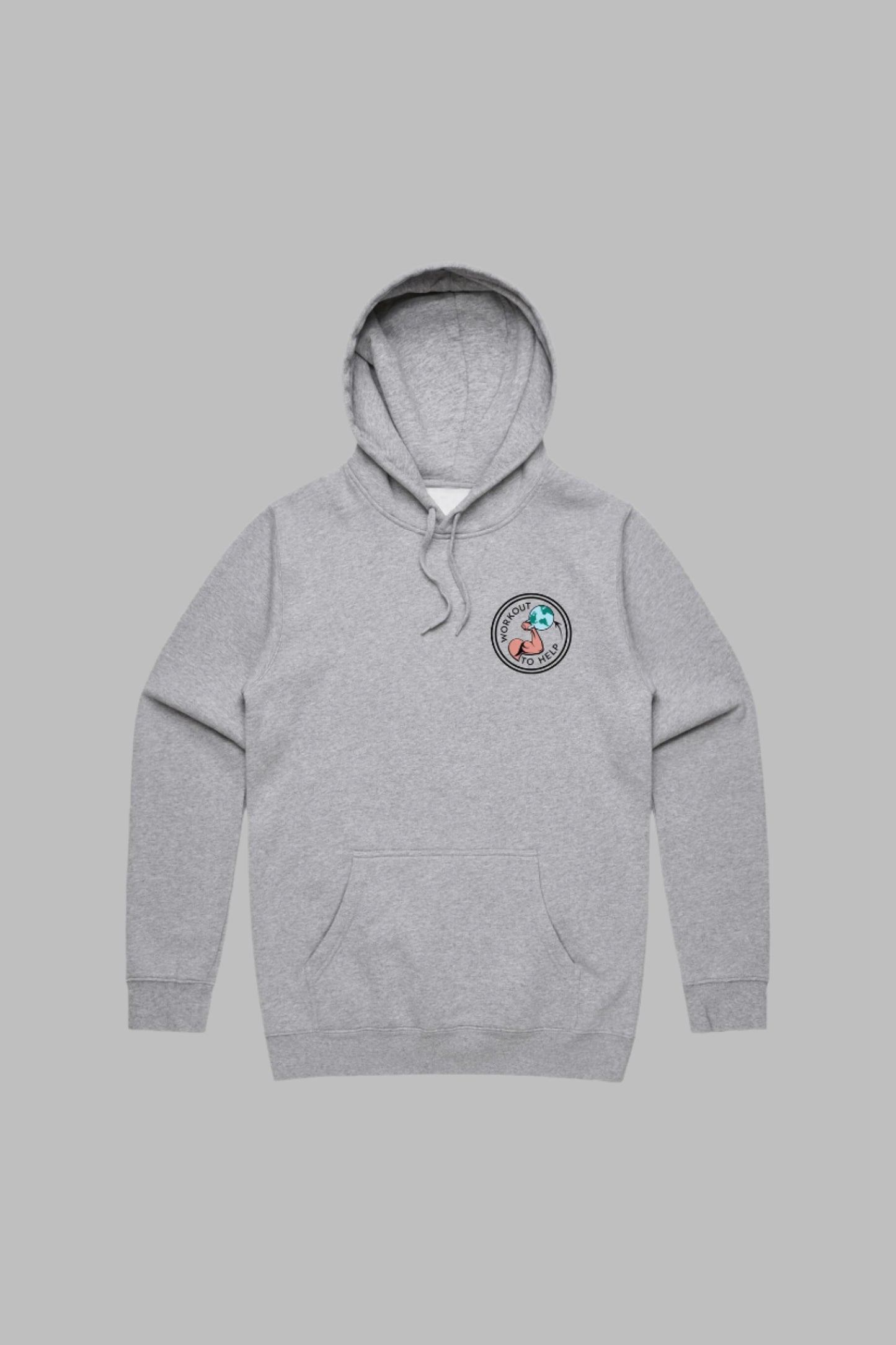 Workout To Help Pullover Hoodie - Heather Grey