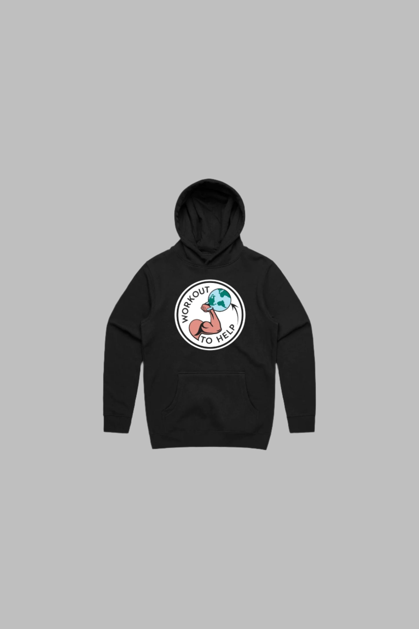 Workout To Help Kids Pullover Hoodie - Black