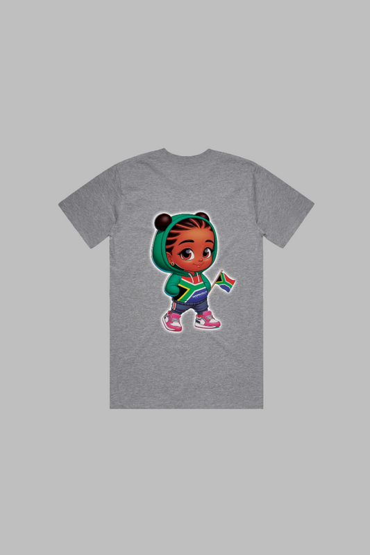 Empowering South Africa's Future - T Shirt - Meisie - Heather Grey