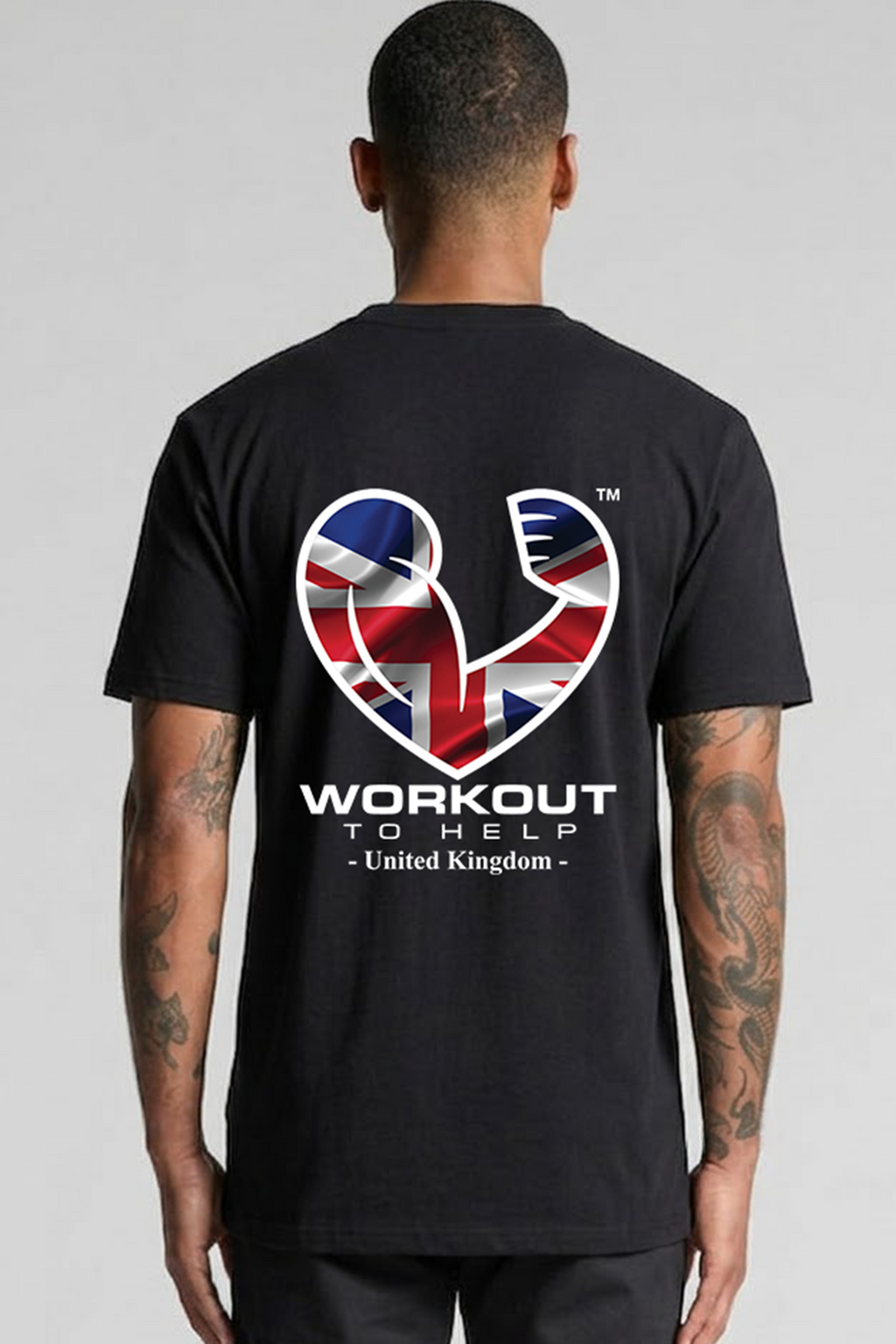 Workout To Help - UK Classic Tee - Black