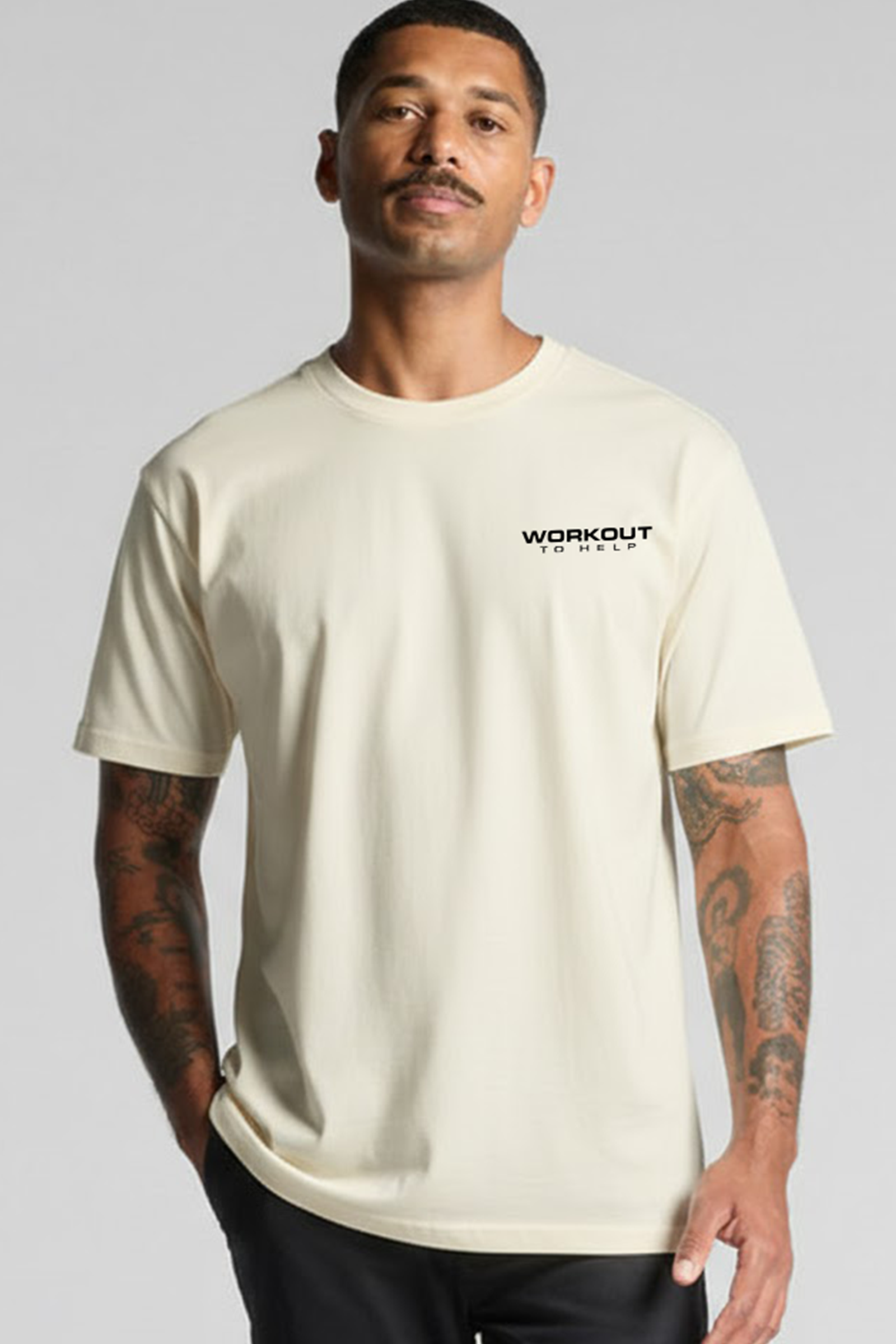 Workout To Help - UK Classic Tee - Butter