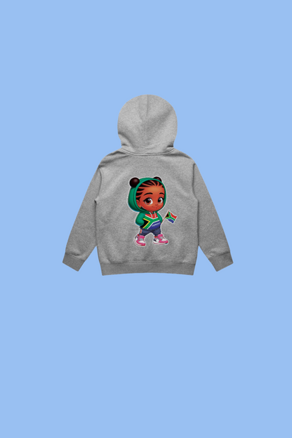 Empowering South Africa's Future - Kids - PulloverHoodie - Meisie - Grey