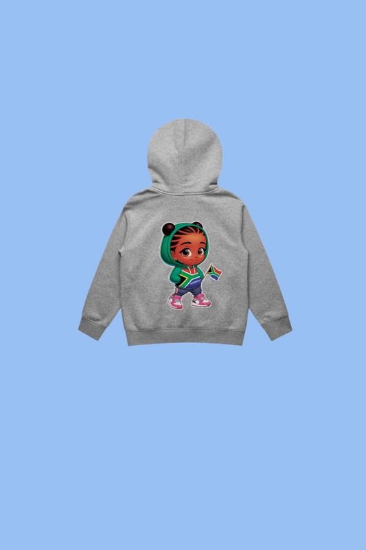 Empowering South Africa's Future - Kids - PulloverHoodie - Meisie - Grey