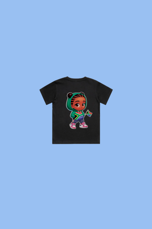 Empowering South Africa's Future - Kids - T Shirt - Meisie - Black