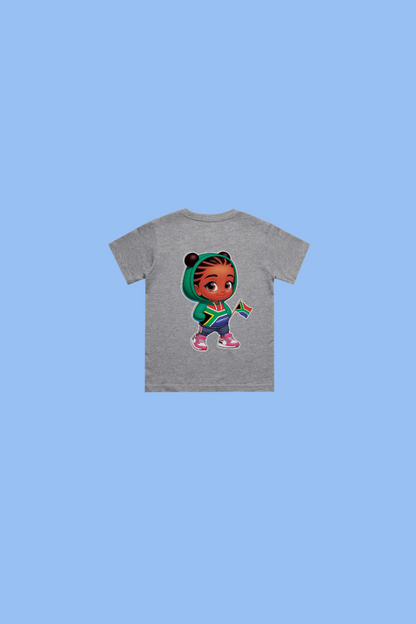 Empowering South Africa's Future - Kids - T Shirt - Meisie - Grey