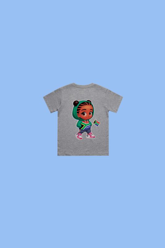 Empowering South Africa's Future - Kids - T Shirt - Meisie - Grey