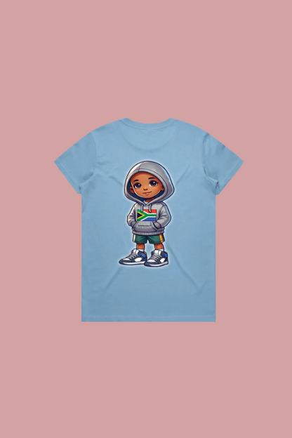 Empowering South Africa's Future - Women T Shirt - Jama - Blue