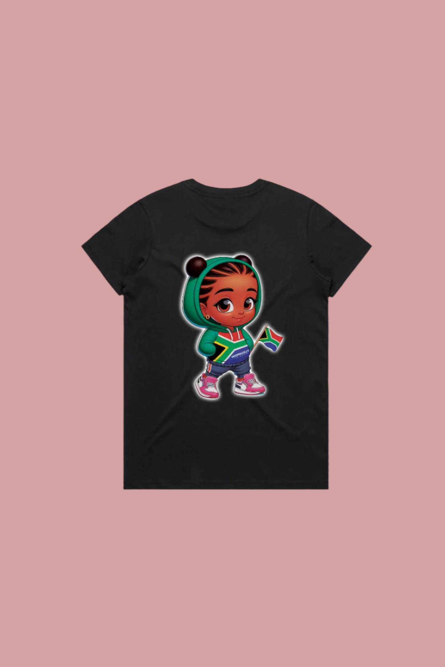 Empowering South Africa's Future - Women T Shirt - Meisie - Black