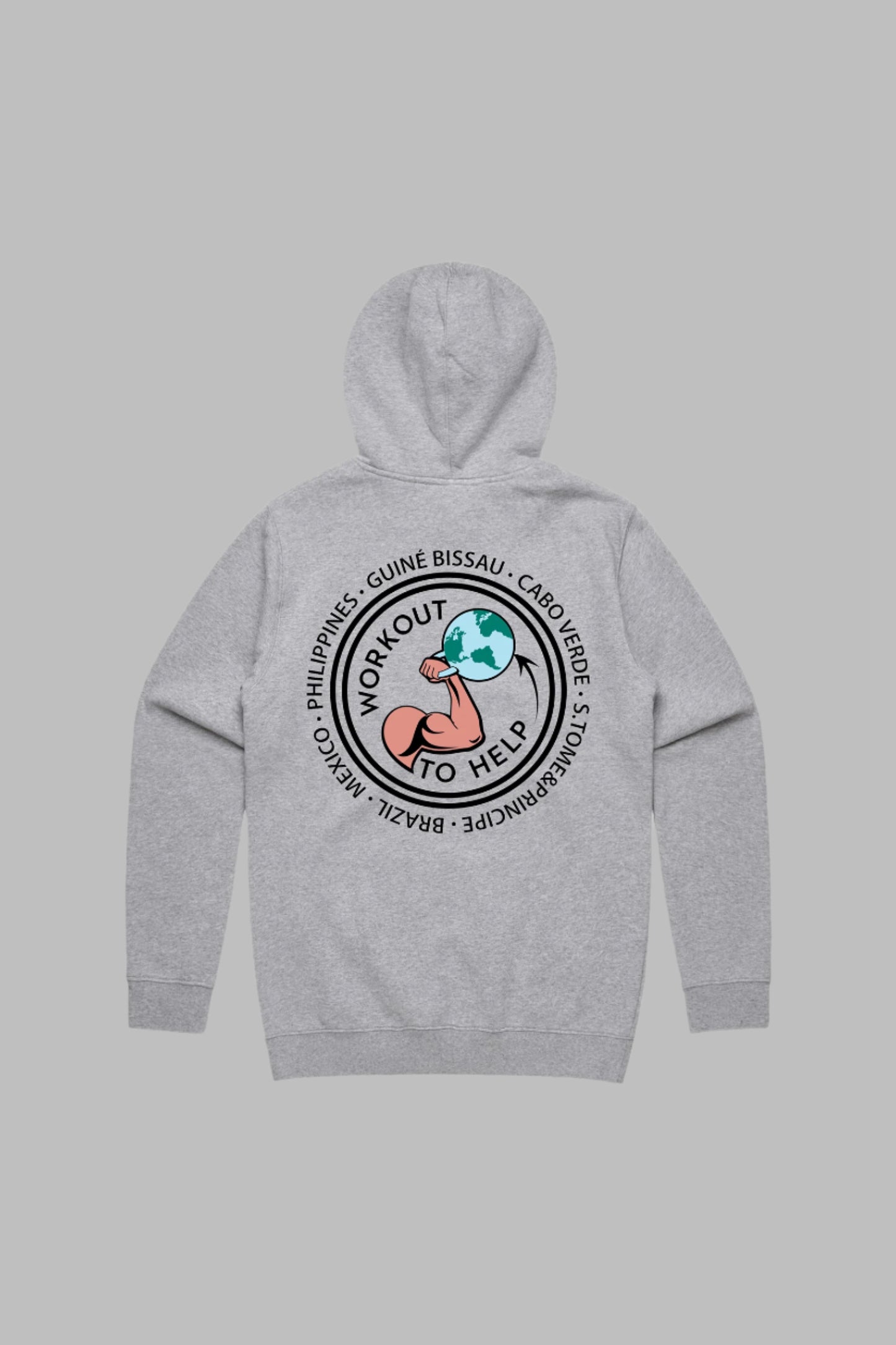 Workout To Help Pullover Hoodie - Heather Grey