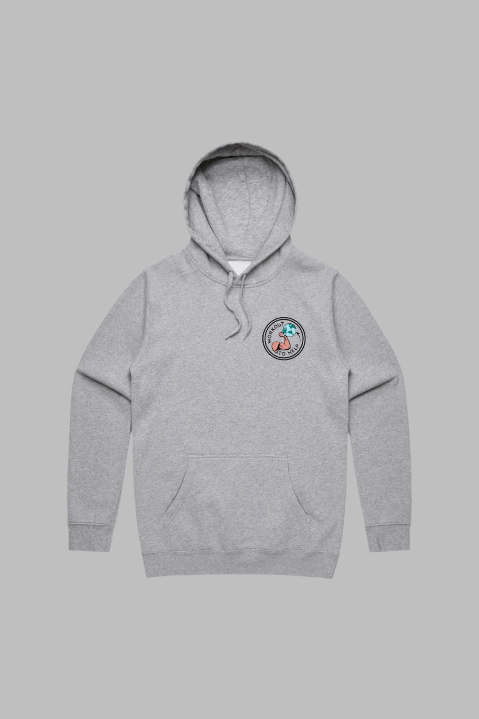 Workout To Help Pullover Hoodie - Heather Grey