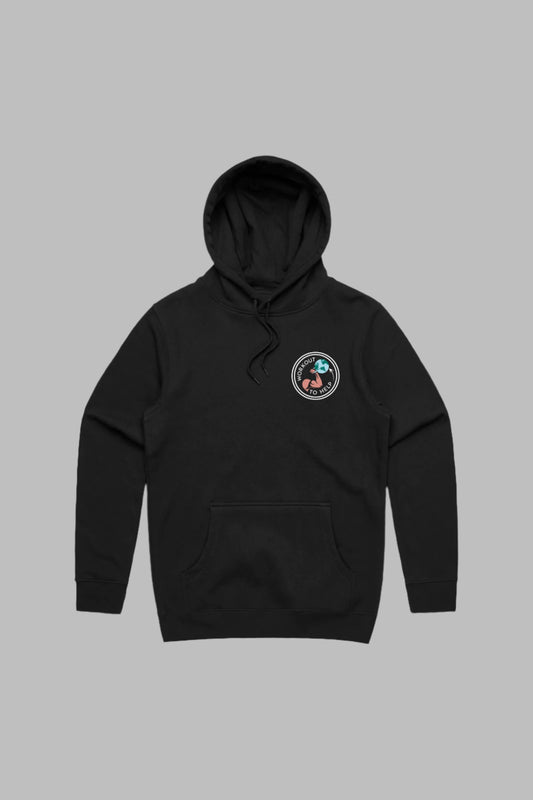 Workout To Help Pullover Hoodie - Black