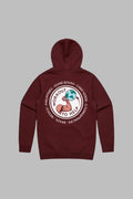 Workout To Help Pullover Hoodie - Burgundy