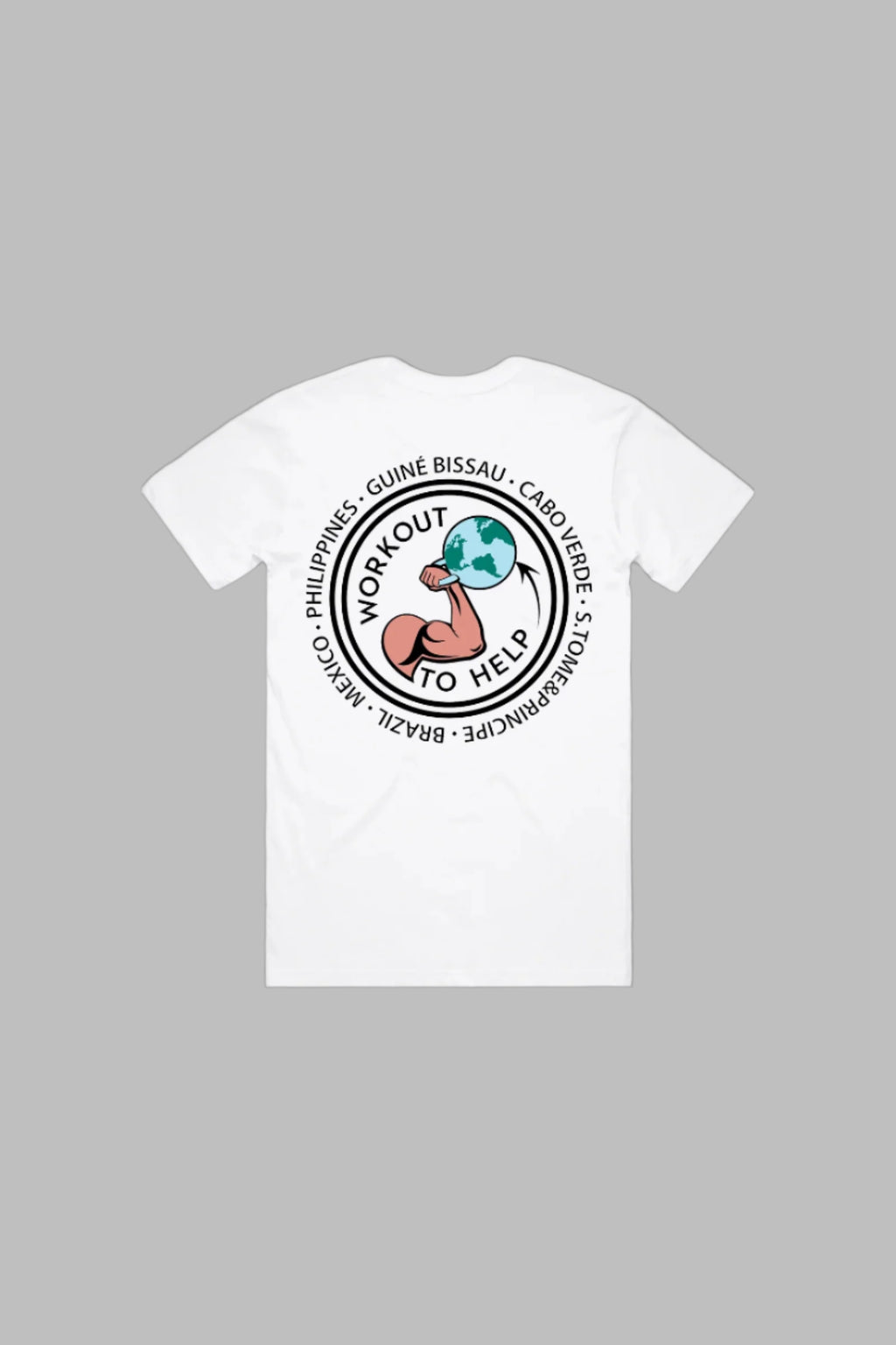 Workout To Help T-Shirt - White