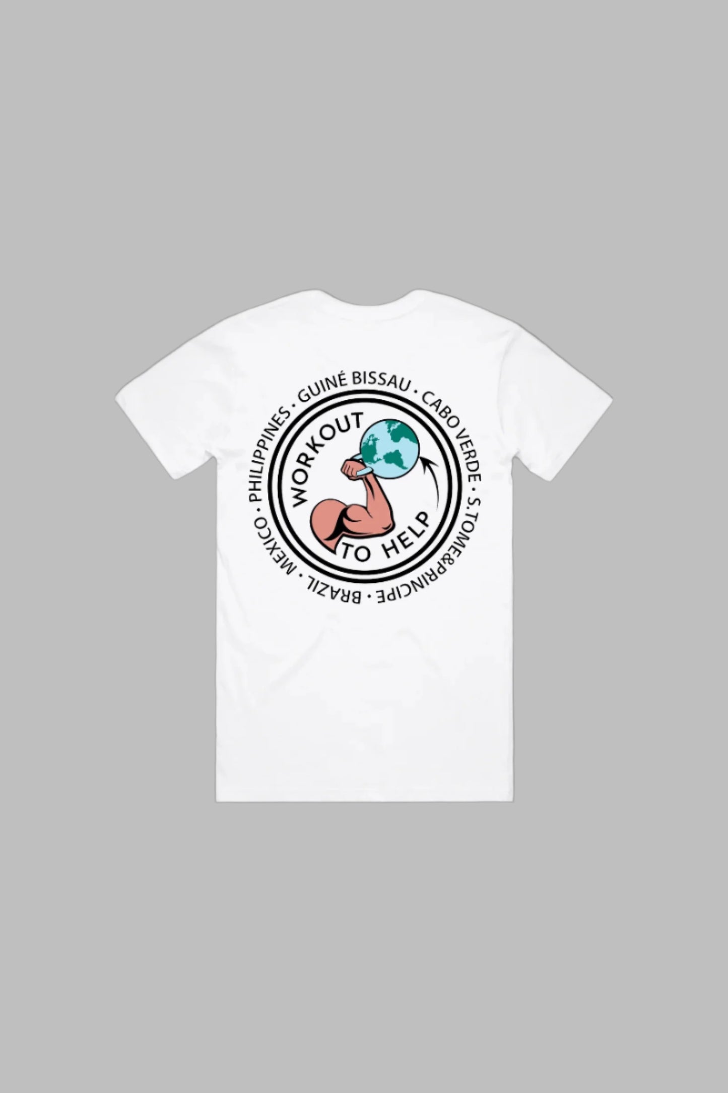 Workout To Help T-Shirt - White