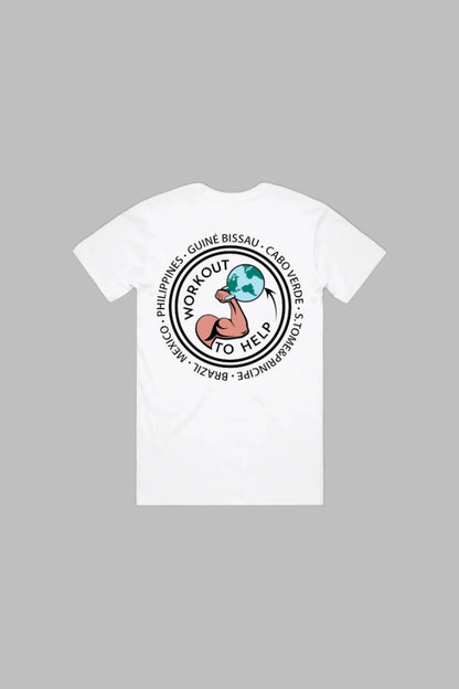 Workout To Help T-Shirt - White