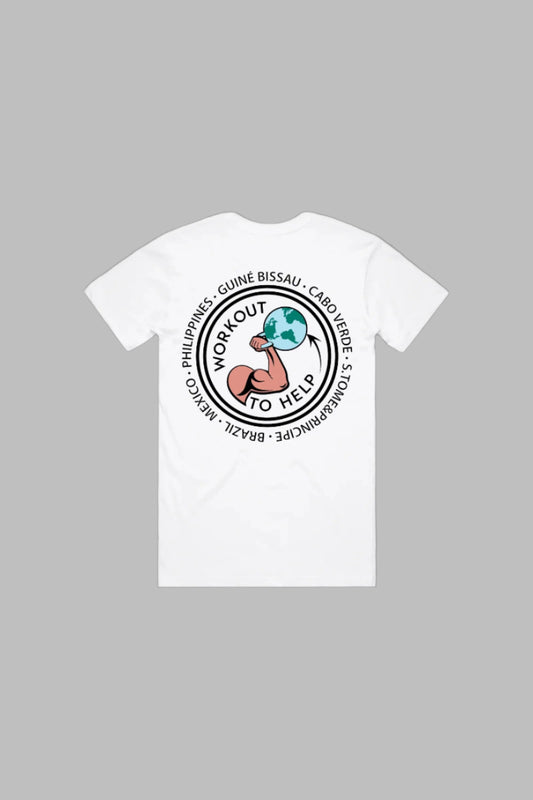 Workout To Help T-Shirt - White