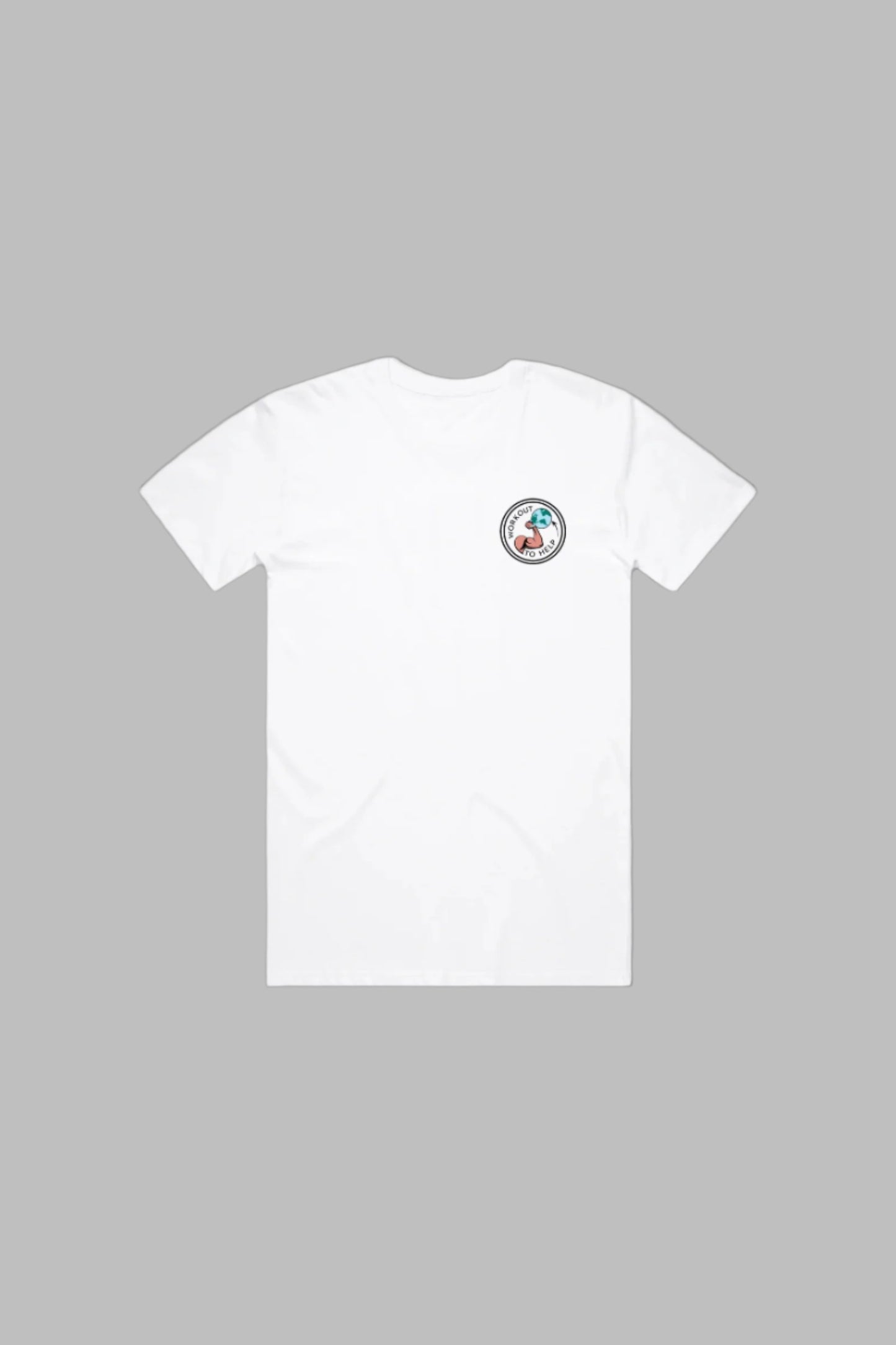 Workout To Help T-Shirt - White