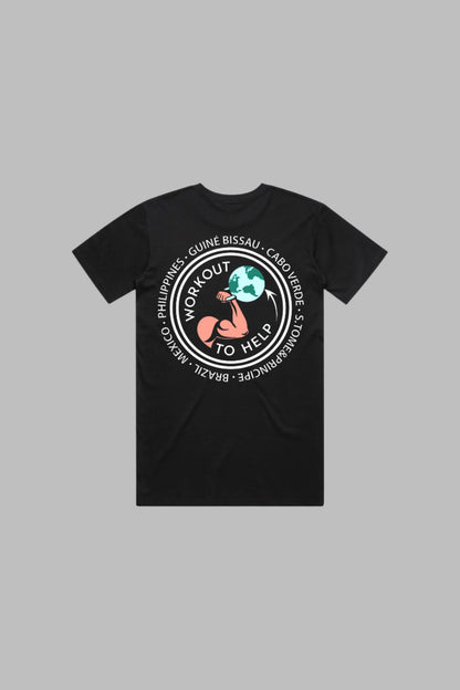 Workout To Help T-Shirt - Black