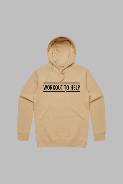 Workout To Help Pullover Hoodie - Sand