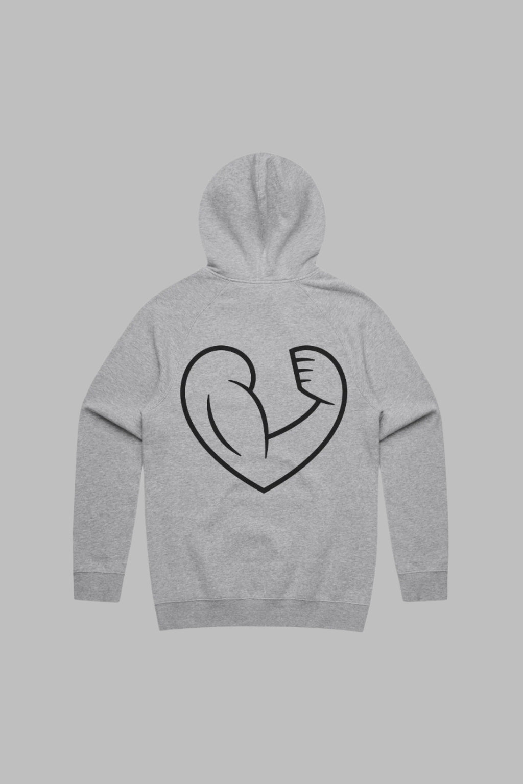 WTH Team Raglan Pullover Hoodie - Heather Grey